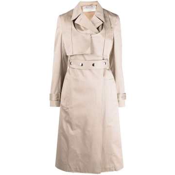 long cotton trench coat