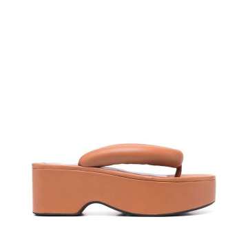 chunky-platform thong-strap sandals