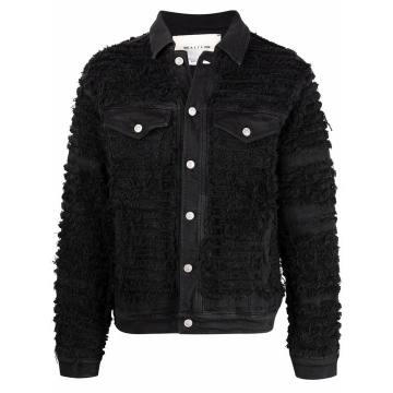 x Blackmeans shred-detail denim jacket