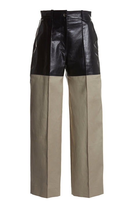 Two-Tone Leather-Cady Pants展示图