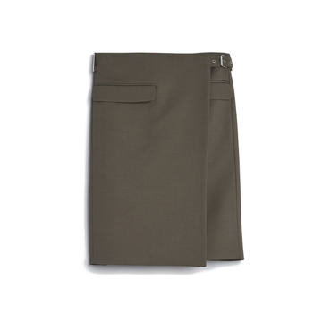 Tuxedo Virgin Wool-Blend Mini Skirt