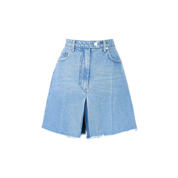 Frayed Denim Skort