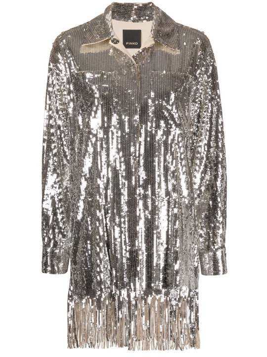 fringed sequin-embellished jacket展示图