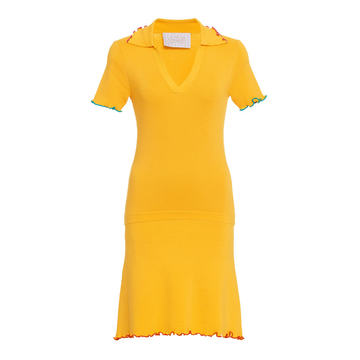 Polo Collared Merino Wool Dress