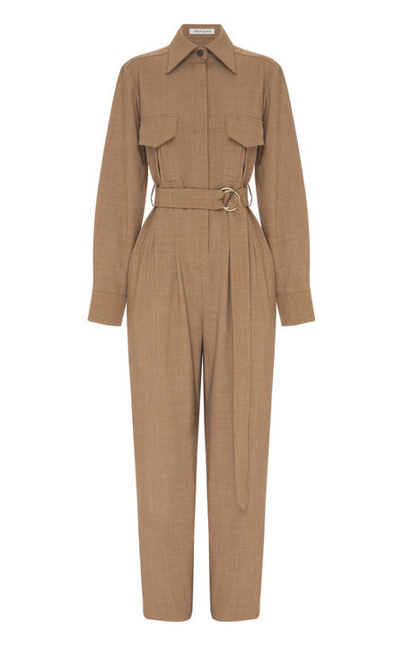 Coda Belted Wool-Blend Jumpsuit展示图