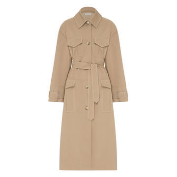 Fletcher Oversized Cotton-Blend Coat