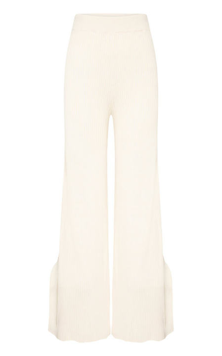 Jordon Ribbed Cotton Wide-Leg Pants展示图