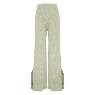 Jordon Ribbed Cotton Wide-Leg Pants