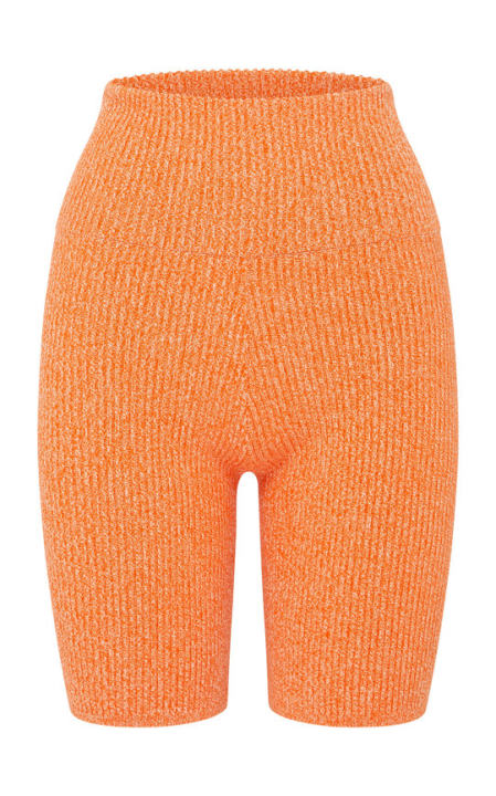 Bobby Ribbed-Knit Cotton-Blend Bike Shorts展示图