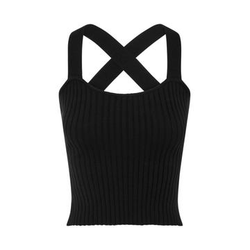 Linnea Ribbed-Knit Cotton Singlet