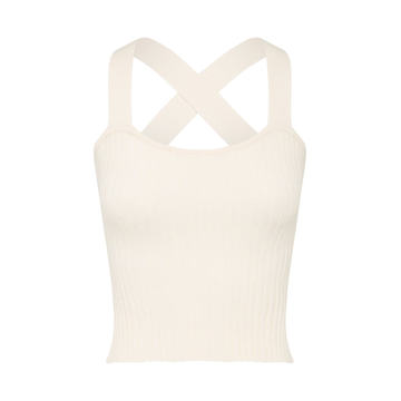 Linnea Ribbed-Knit Cotton Singlet