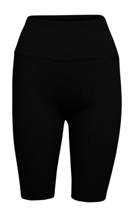 Bobby Ribbed-Knit Cotton-Blend Bike Shorts展示图