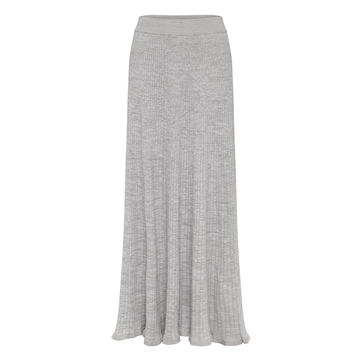 Selma Ribbed-Knit Cotton Maxi Skirt