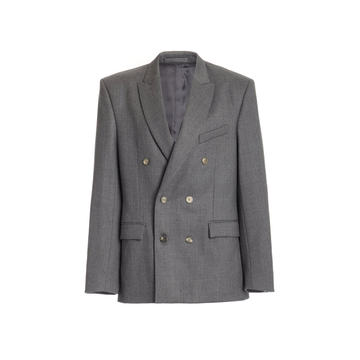 Double-Breasted Wool Blazer