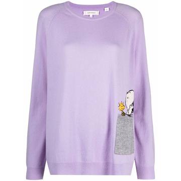 peek-pocket snoopy sweater