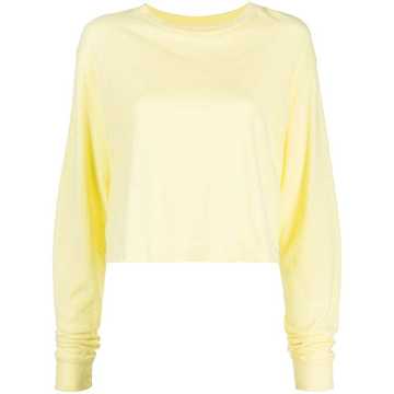 long sleeve cropped T-shirt