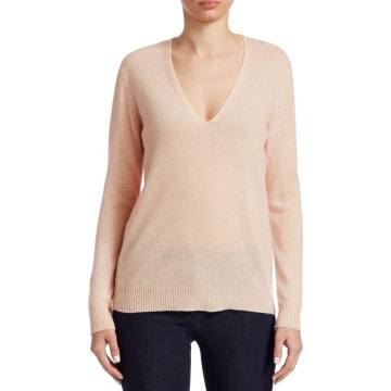 Adrianna Cashmere V-Neck Sweater