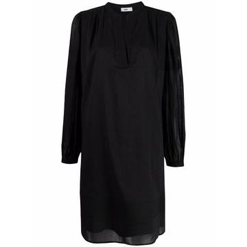 V-neck long-sleeve dress