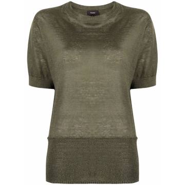 fine-knit relaxed T-shirt