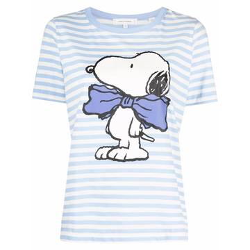 Snoopy Bow striped T-shirt