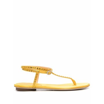 studded open-toe sandals