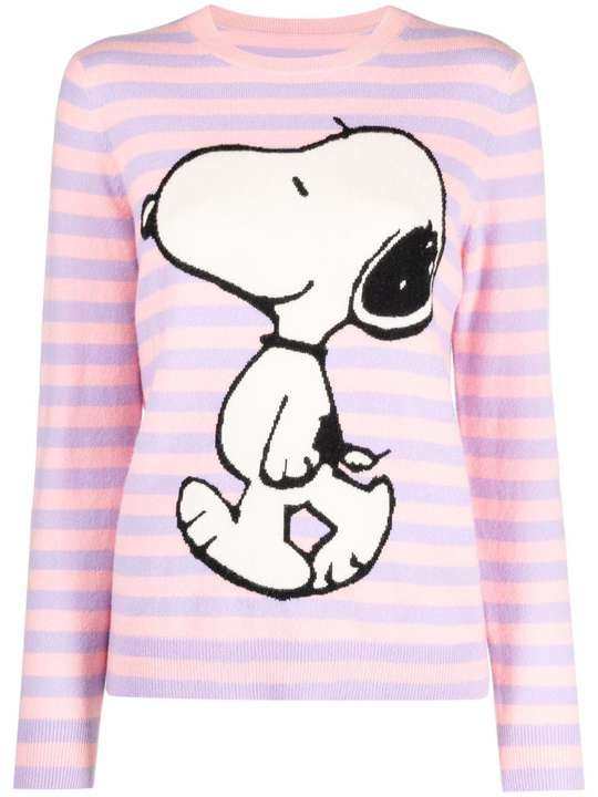 snoopy intarsia-knit cashmere sweater展示图