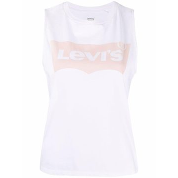 logo-print tank top