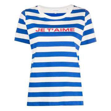 Je t'aime striped T-shirt