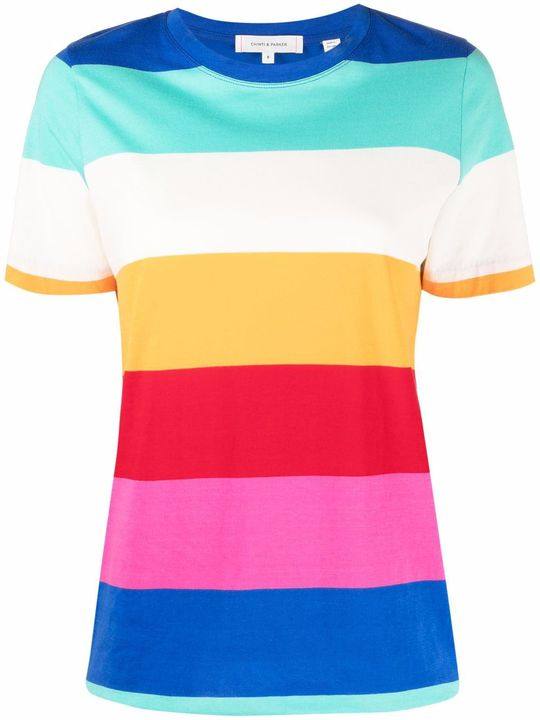 dyed rainbow stripe T-shirt展示图