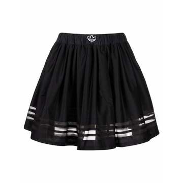 transparent-stripe skirt