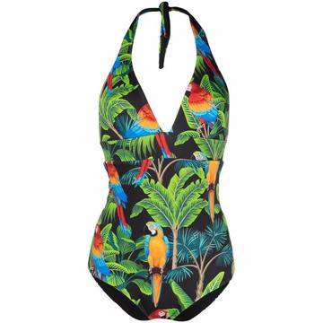 Marylin parrot-print swimsuit