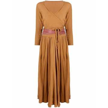 ruched maxi skirt suit