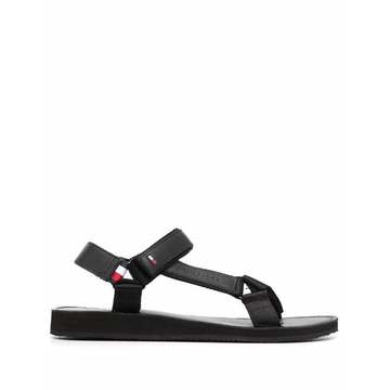 side-logo strappy sandals