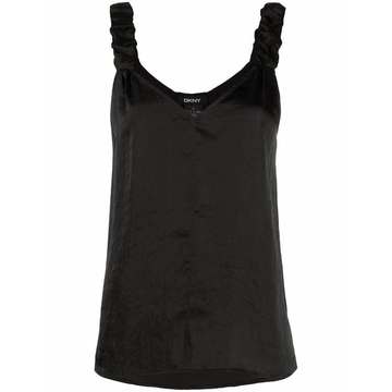 gathered-shoulder strap camisole