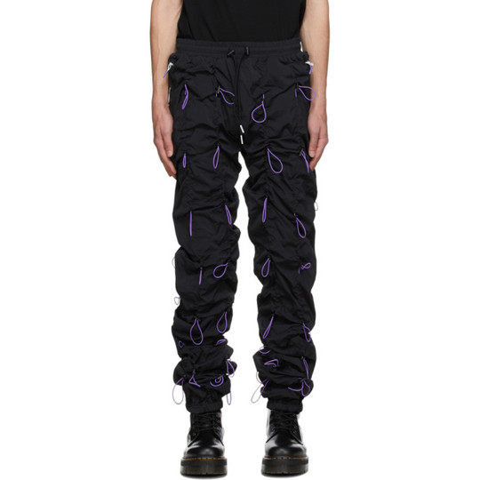 黑色 & 紫色 Gobchang 运动裤展示图