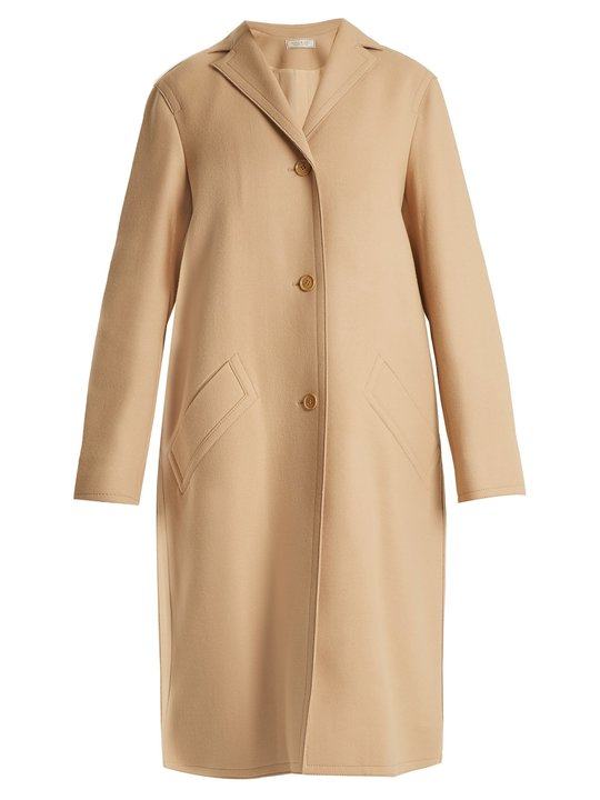Single-breasted wool-blend coat Single-breasted wool-blend coat展示图