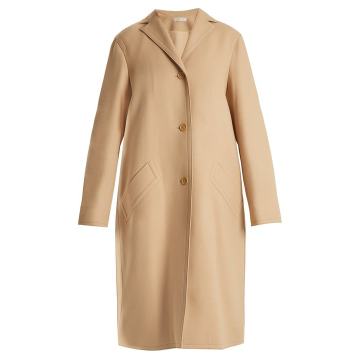 Single-breasted wool-blend coat Single-breasted wool-blend coat