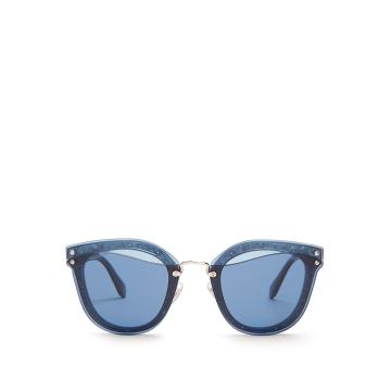 Glitter-embellished cat-eye sunglasses