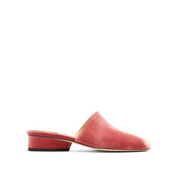 Pisa velvet backless loafer