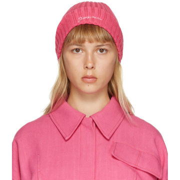 粉色 Le Bonnet 毛线帽