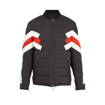 Modernist quilted ski jacket