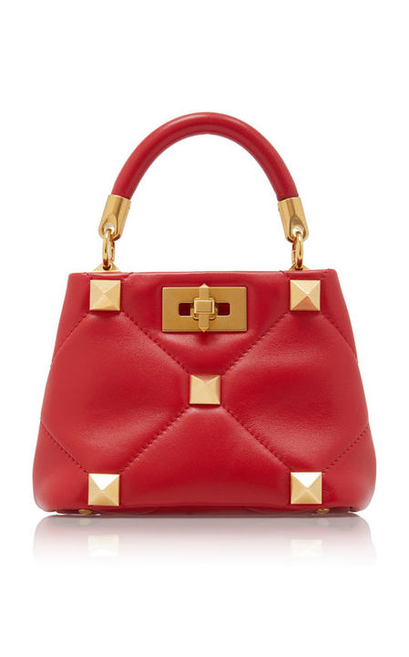 Valentino Garavani Mini Roman Stud Leather Bag展示图