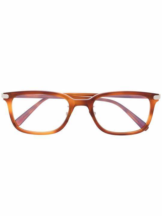 tortoise-shell square-frame glasses展示图