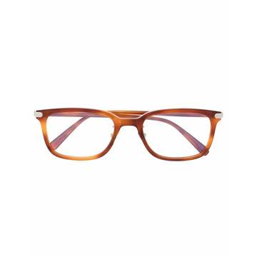 tortoise-shell square-frame glasses