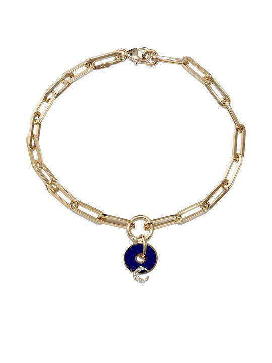 18K yellow gold Crescent Moon bracelet展示图