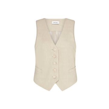 Linen-Blend Waistcoat