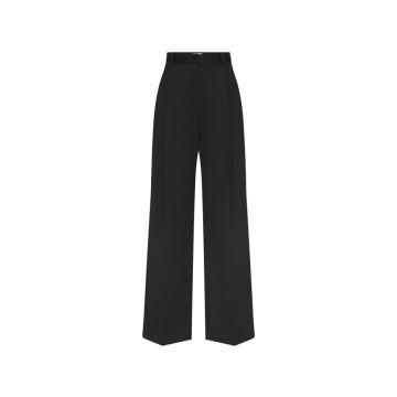 Pleated Organic Stretch-Cotton Summer Trousers