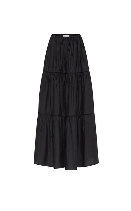 Tiered Organic Cotton Maxi Skirt展示图