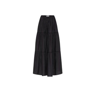 Tiered Organic Cotton Maxi Skirt