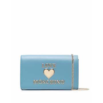 embossed logo clutch